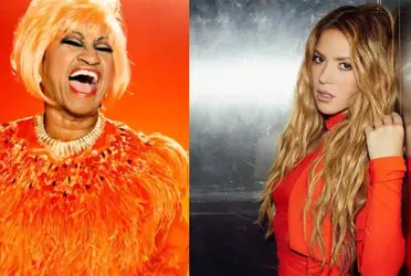 Celia Cruz y Shakira. Imagen tomada de El Universo