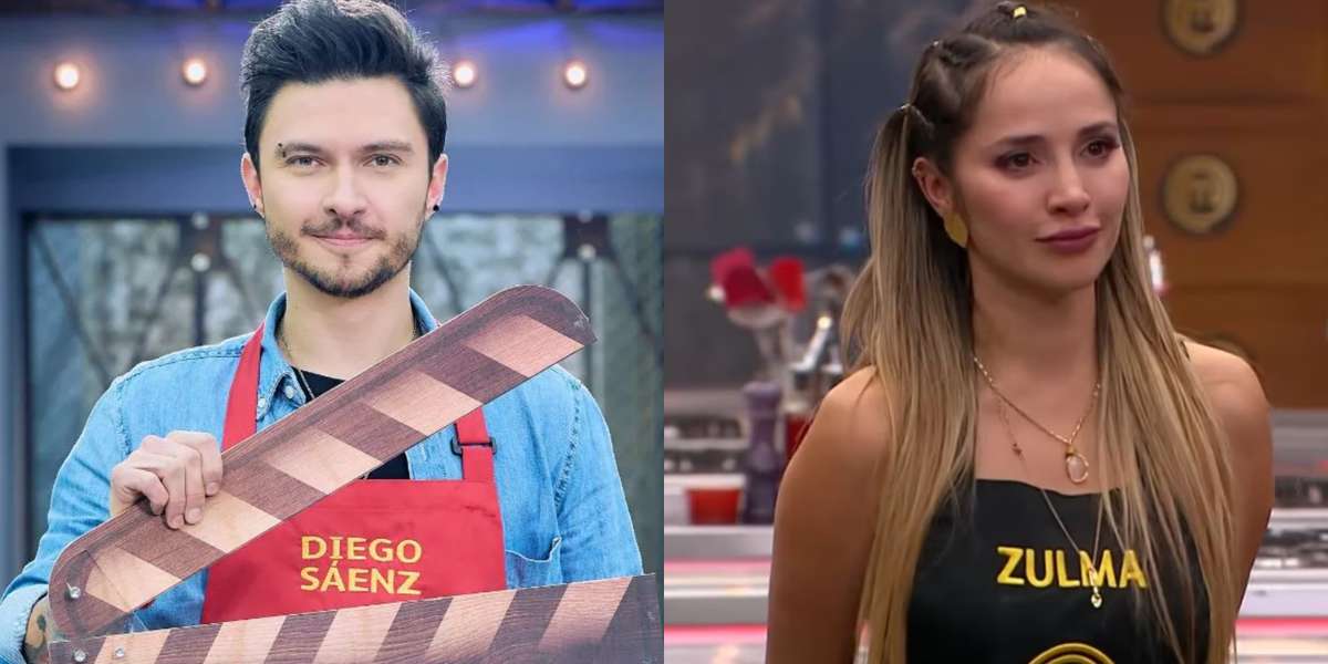 Diego Saénz y Zulma Rey en MasterChef. Imagen tomada de CANAL RCN