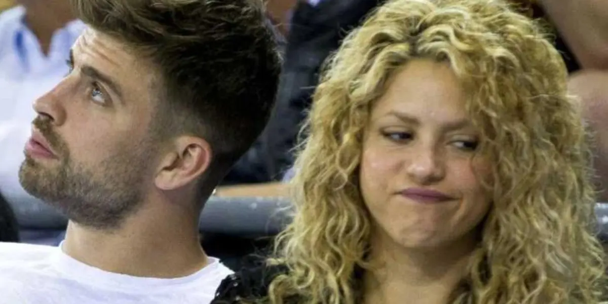 Gerard Piqué y Shakira enojada. Imagen tomada de El HERALDO