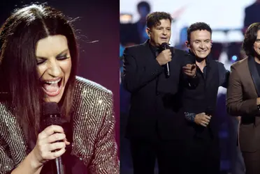 Laura Pausini, Carlos Vives, Fonseca y Silvestre. Imagen tomada de Instagram