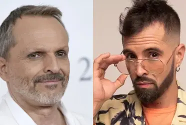 Mike Bahía y Miguel Bose. Imagen tomada de Canal RCN