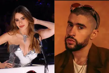 Sofía Vergara y Bad Bunny. Imagen tomada de Vibra